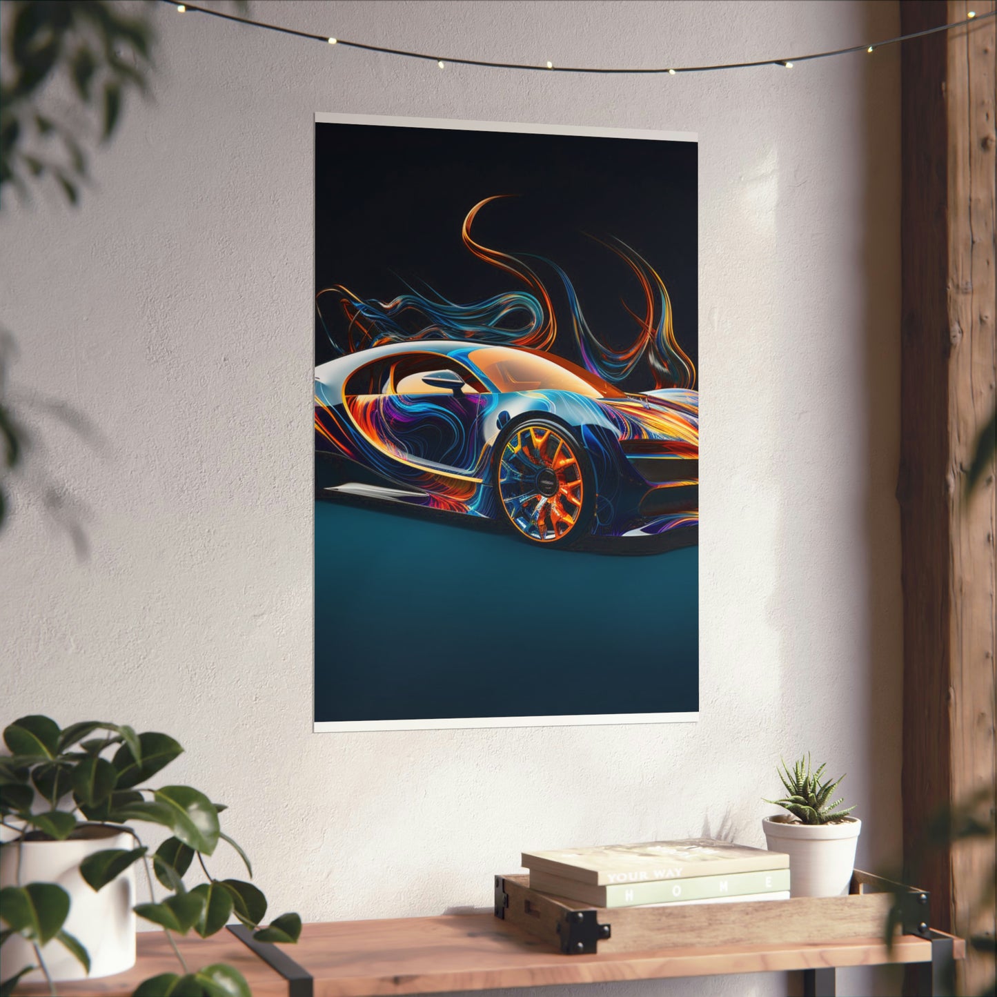 Premium Matte Vertical Posters Bugatti Abstract Flair 2