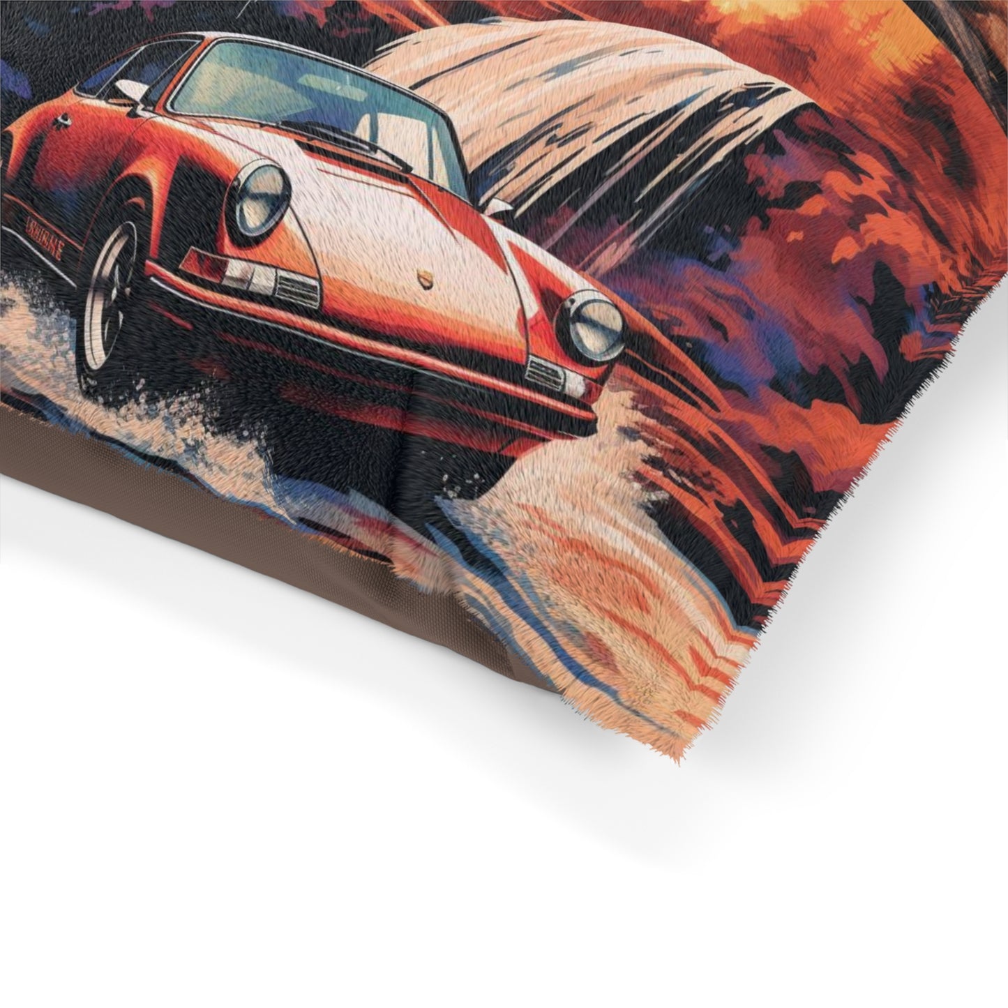 Pet Bed American Flag Porsche Abstract 5