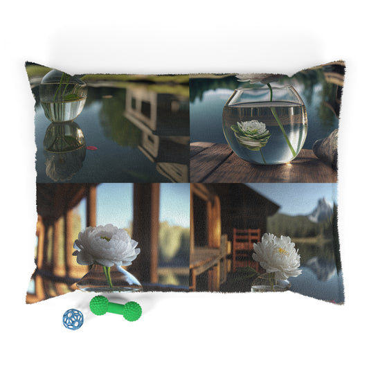 Pet Bed White Peony glass vase 5