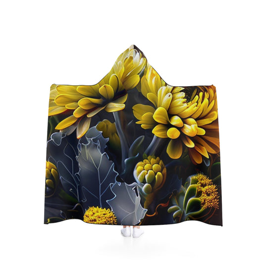 Hooded Blanket Yellow Hermosas Flores Amarillas 1