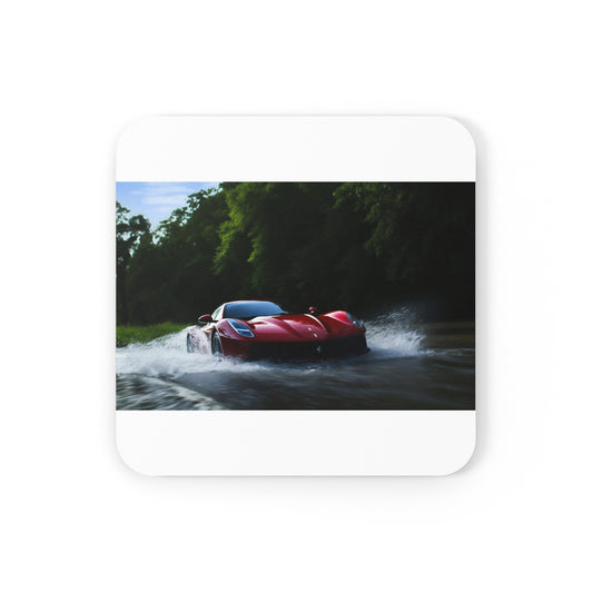 Corkwood Coaster Set Water Ferrari Splash 1