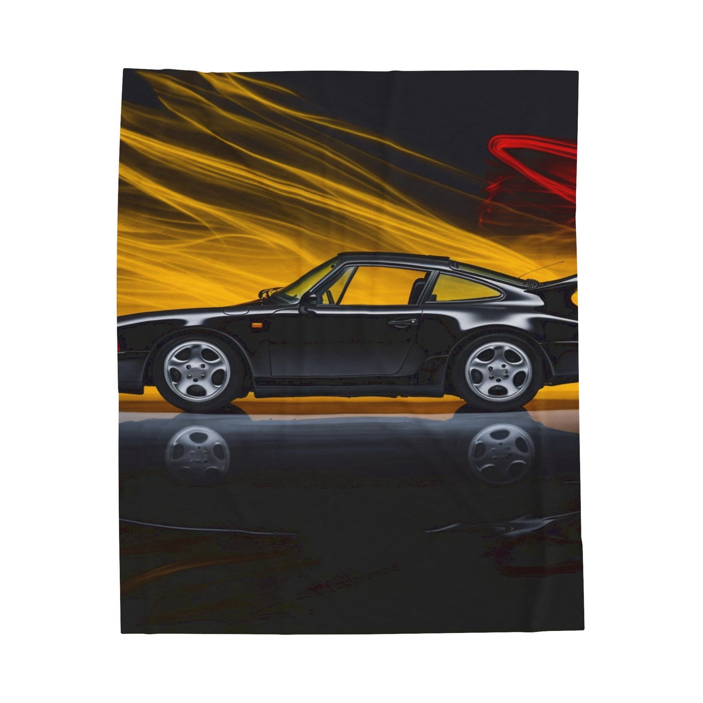 Velveteen Plush Blanket Porsche 933 4