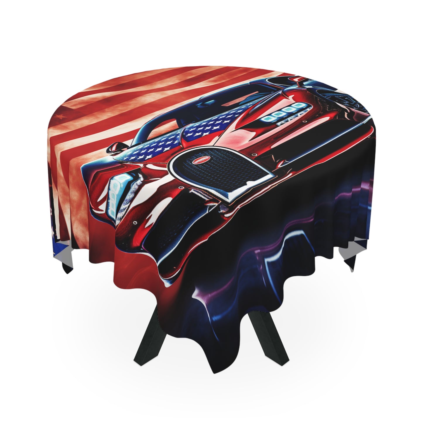 Tablecloth Abstract American Flag Background Bugatti 3