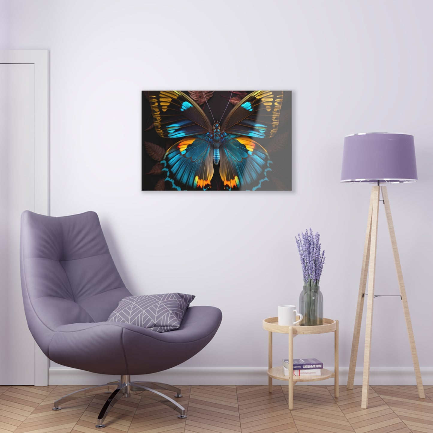 Acrylic Prints Neon Butterfly Flair 1