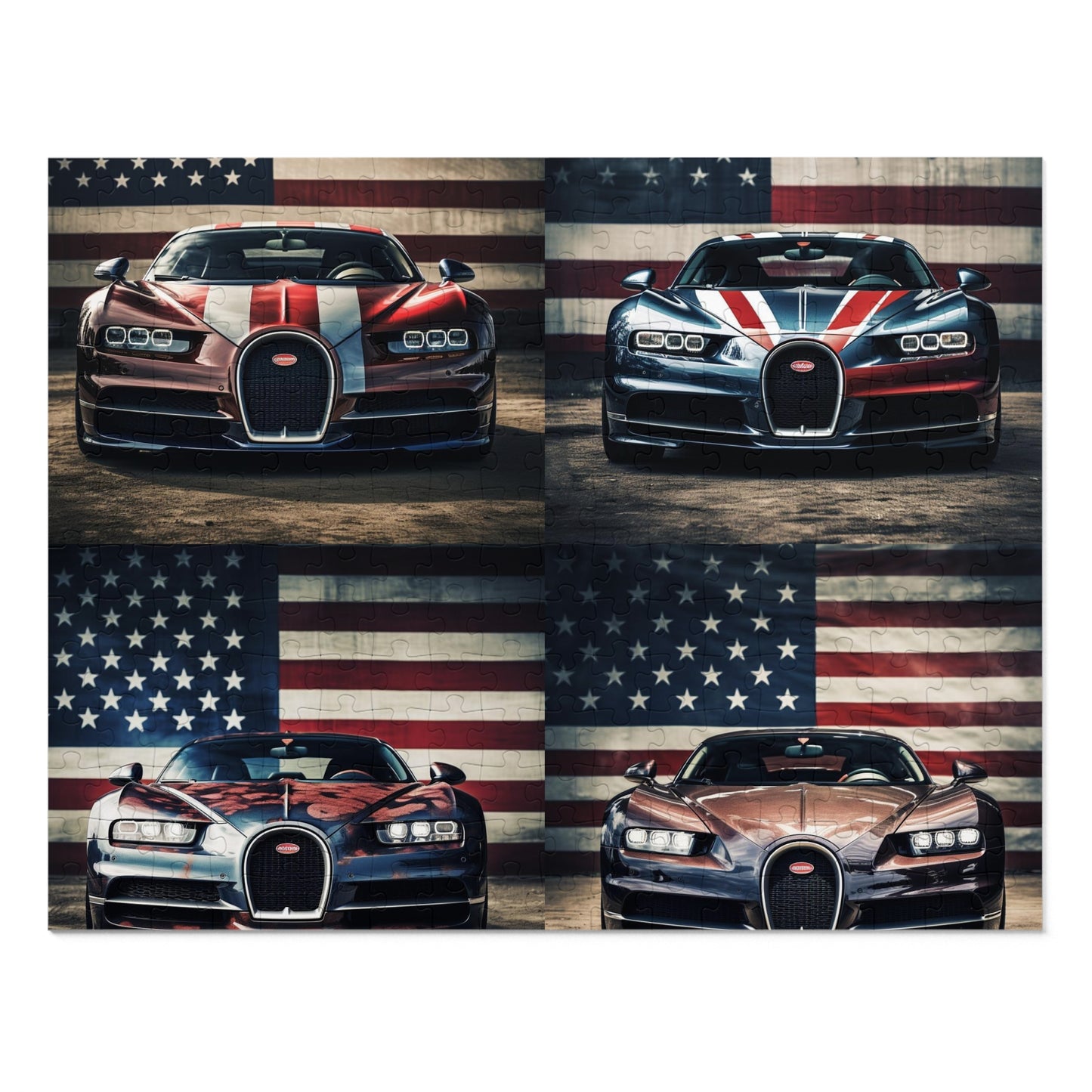 Jigsaw Puzzle (30, 110, 252, 500,1000-Piece) Bugatti Flag 5