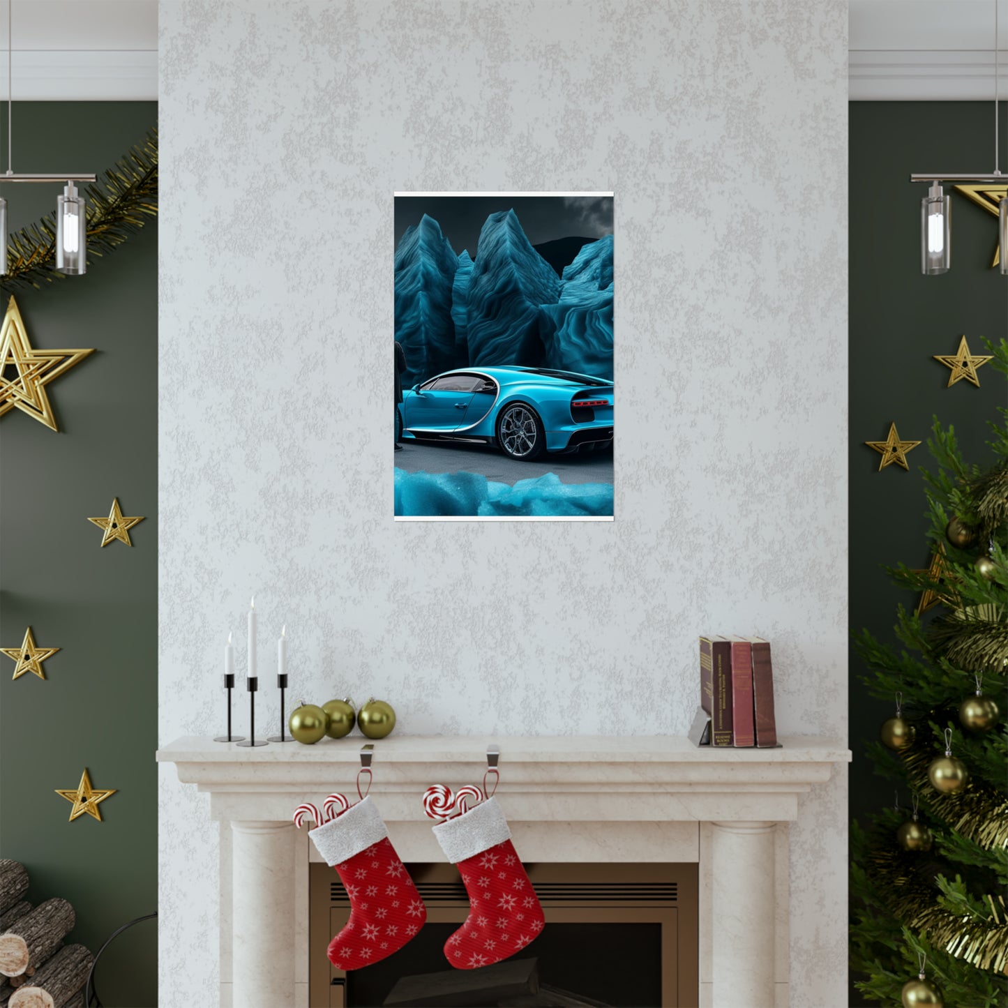 Premium Matte Vertical Posters Bugatti Real Look 3