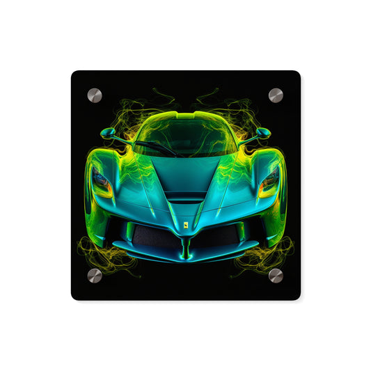 Acrylic Wall Art Panels Ferrari Neon 2