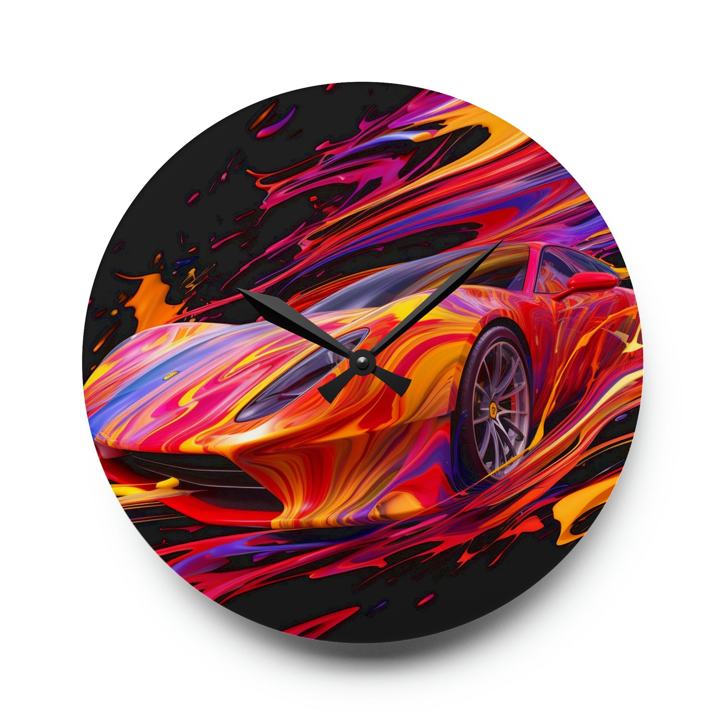 Acrylic Wall Clock Ferrari Water Fusion 2