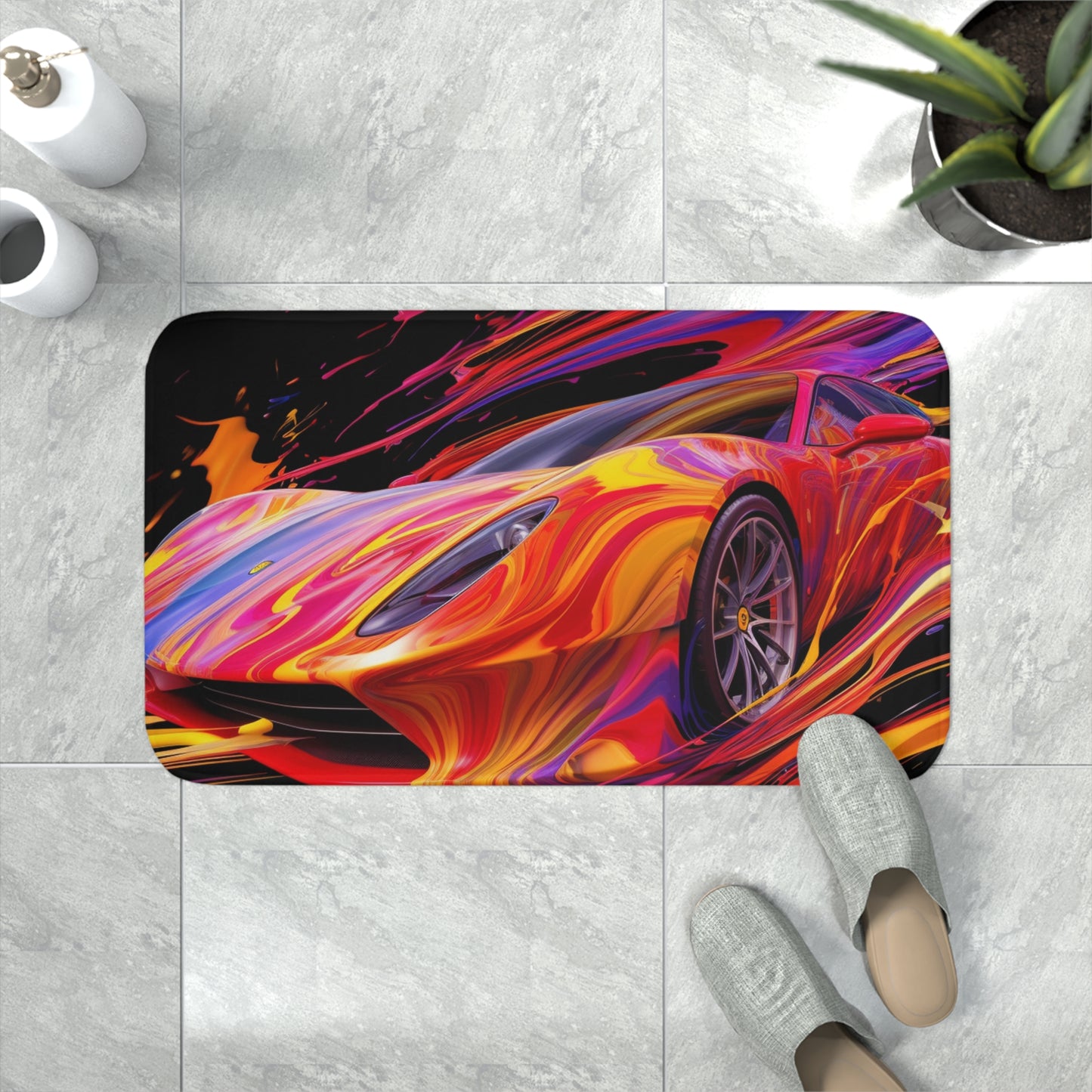 Memory Foam Bath Mat Ferrari Water Fusion 2