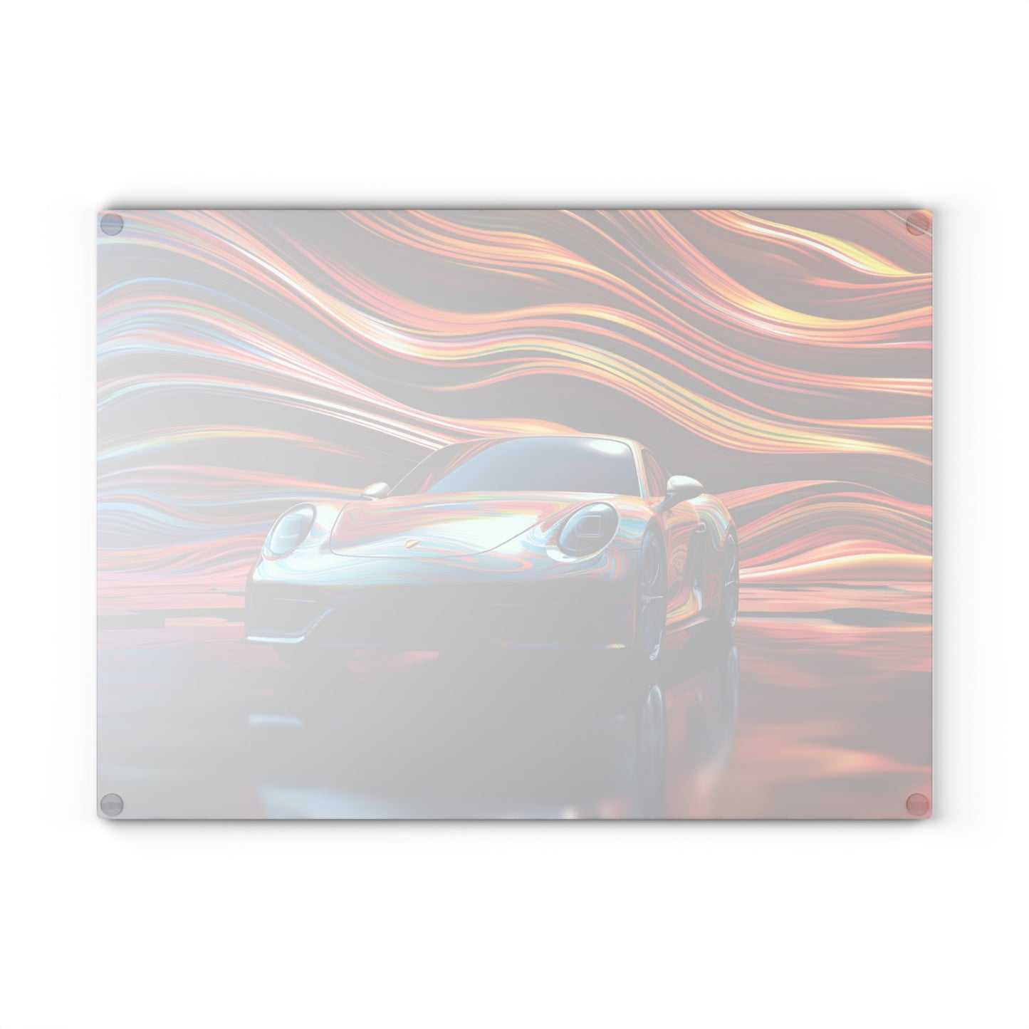 Glass Cutting Board Porsche Water Fusion 1