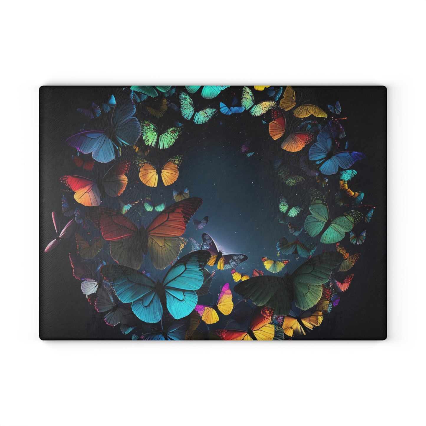 Glass Cutting Board Moon Butterfly 3