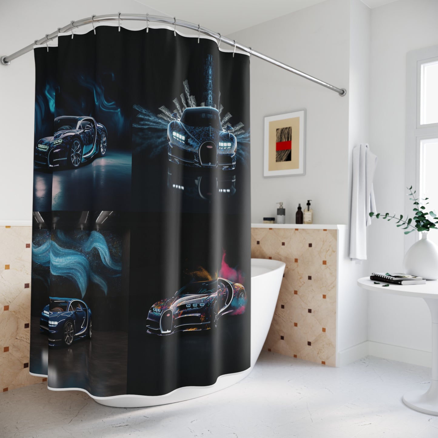 Polyester Shower Curtain Hyper Bugatti 5