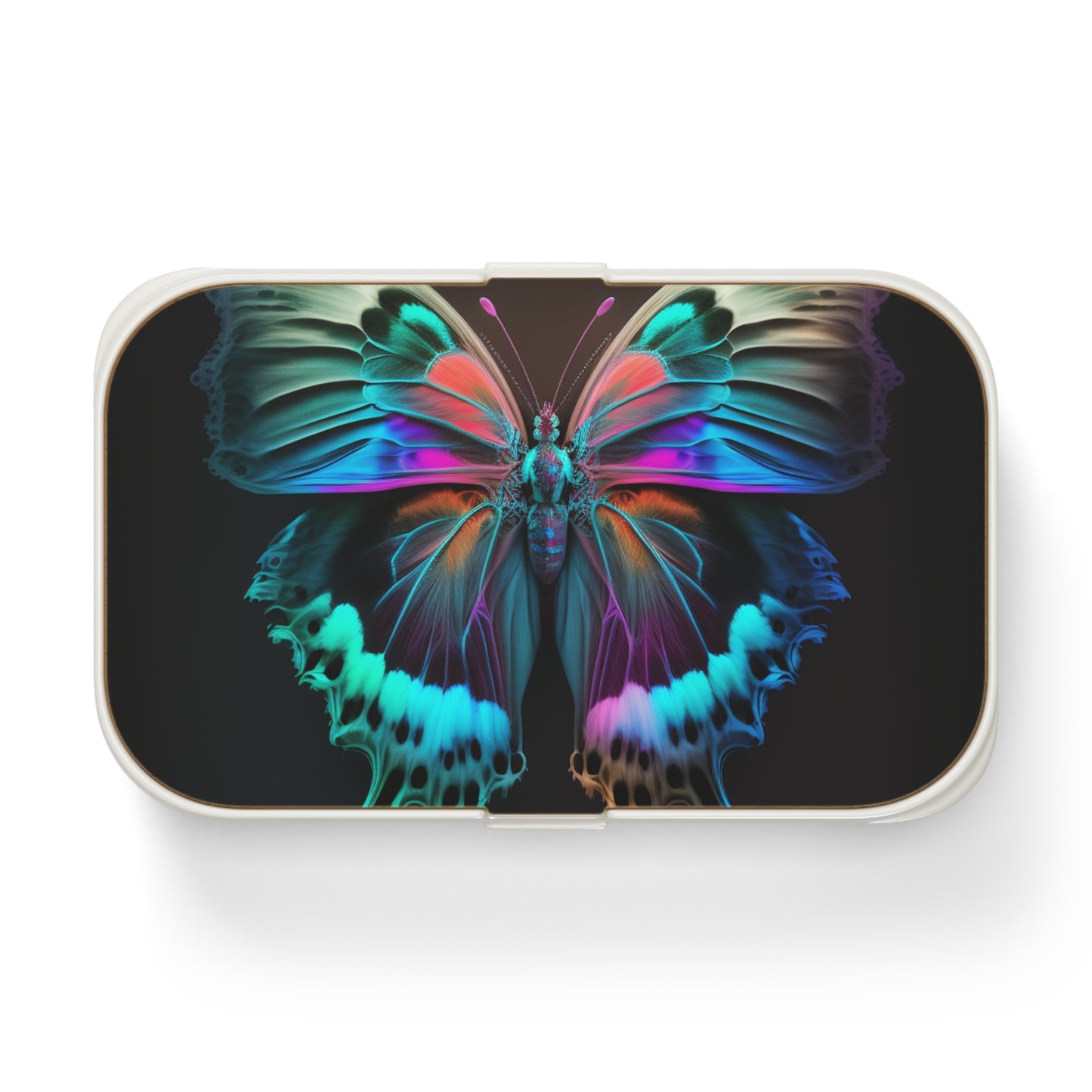 Bento Lunch Box Raw Hyper Color Butterfly 2