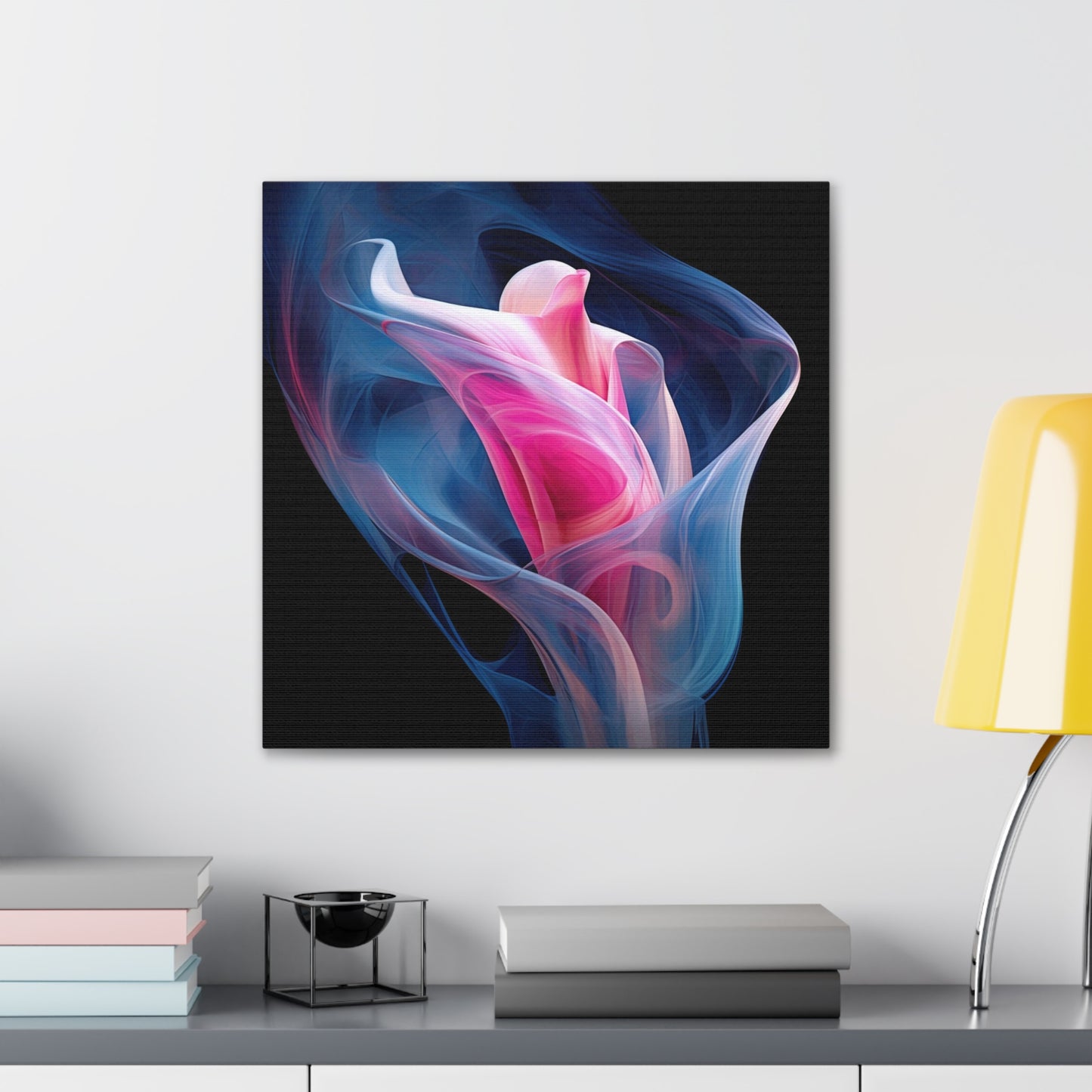 Canvas Gallery Wraps Pink & Blue Tulip Rose 3