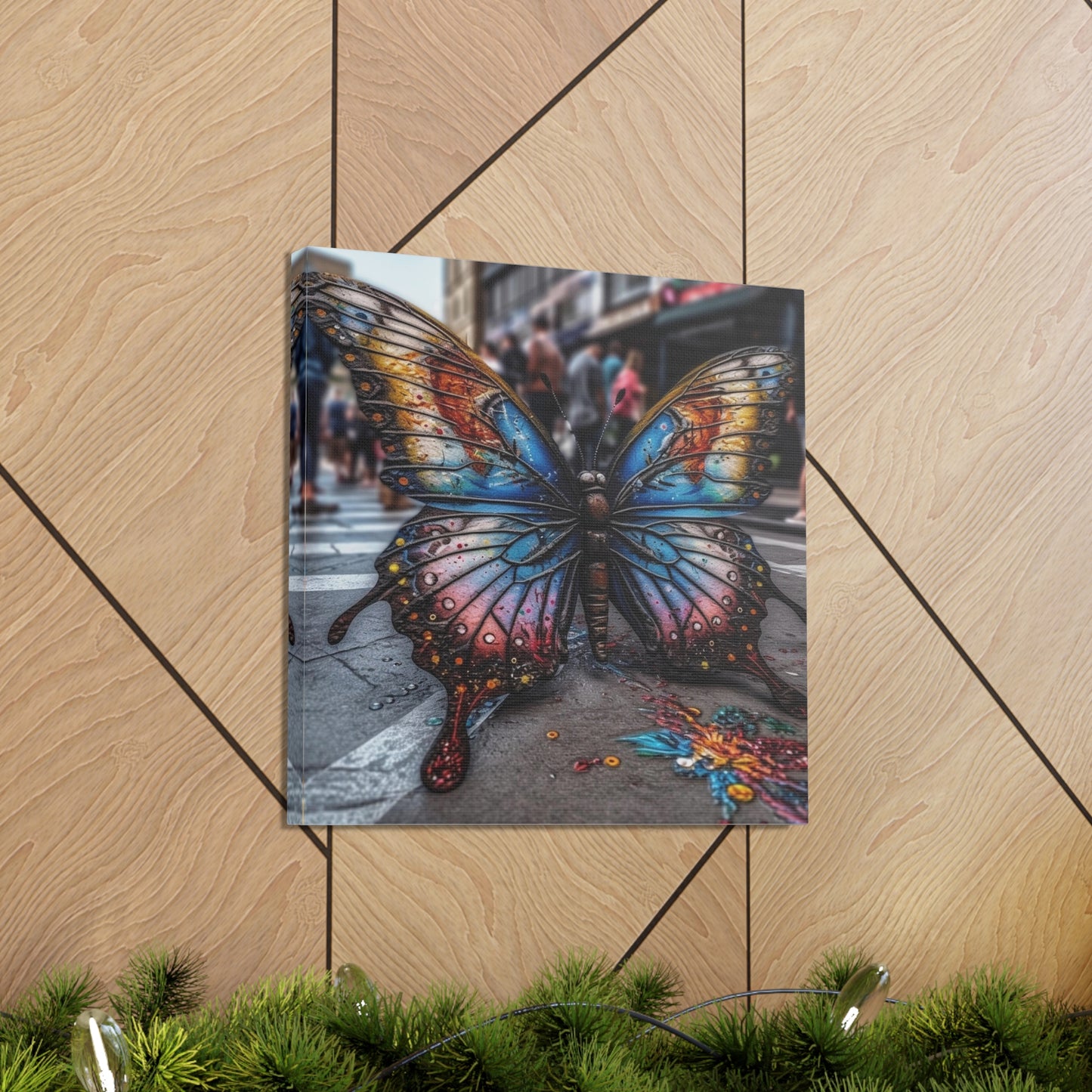 Canvas Gallery Wraps Liquid Street Butterfly 4