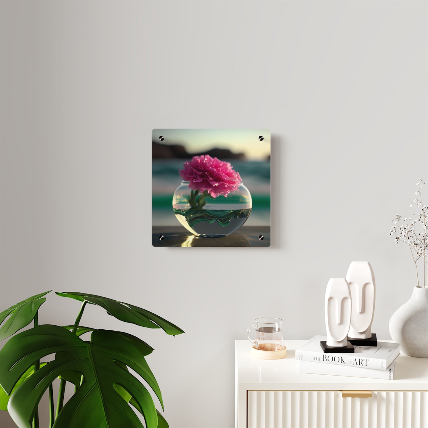 Acrylic Wall Art Panels Carnation 3