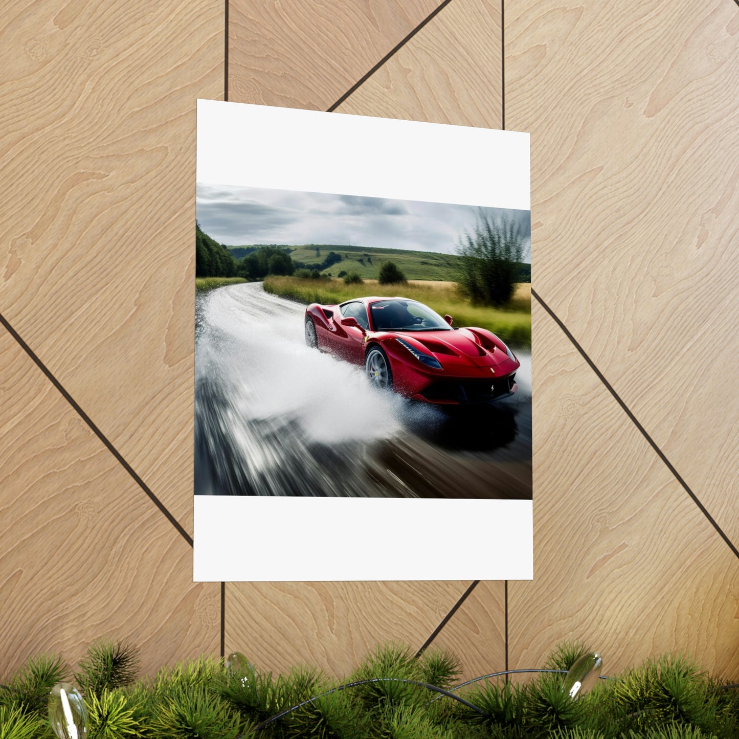 Premium Matte Vertical Posters Water Ferrari Splash 4