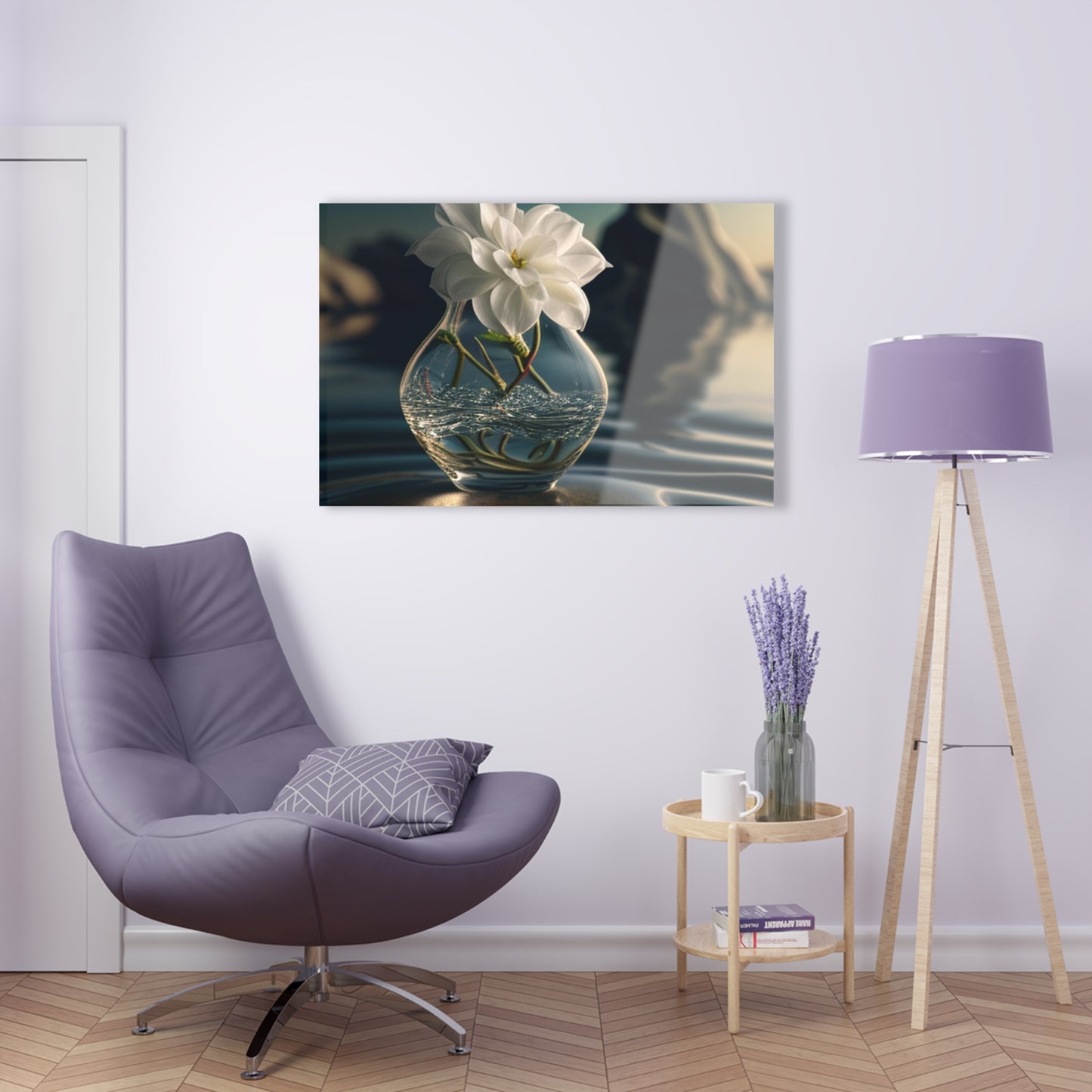 Acrylic Prints Jasmine glass vase 4