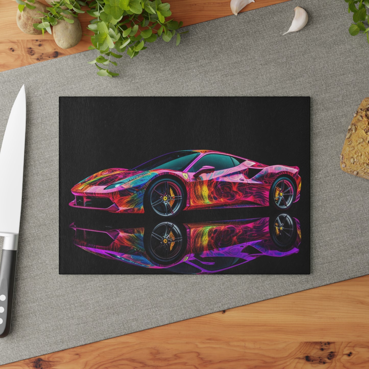 Glass Cutting Board Ferrari Color 4