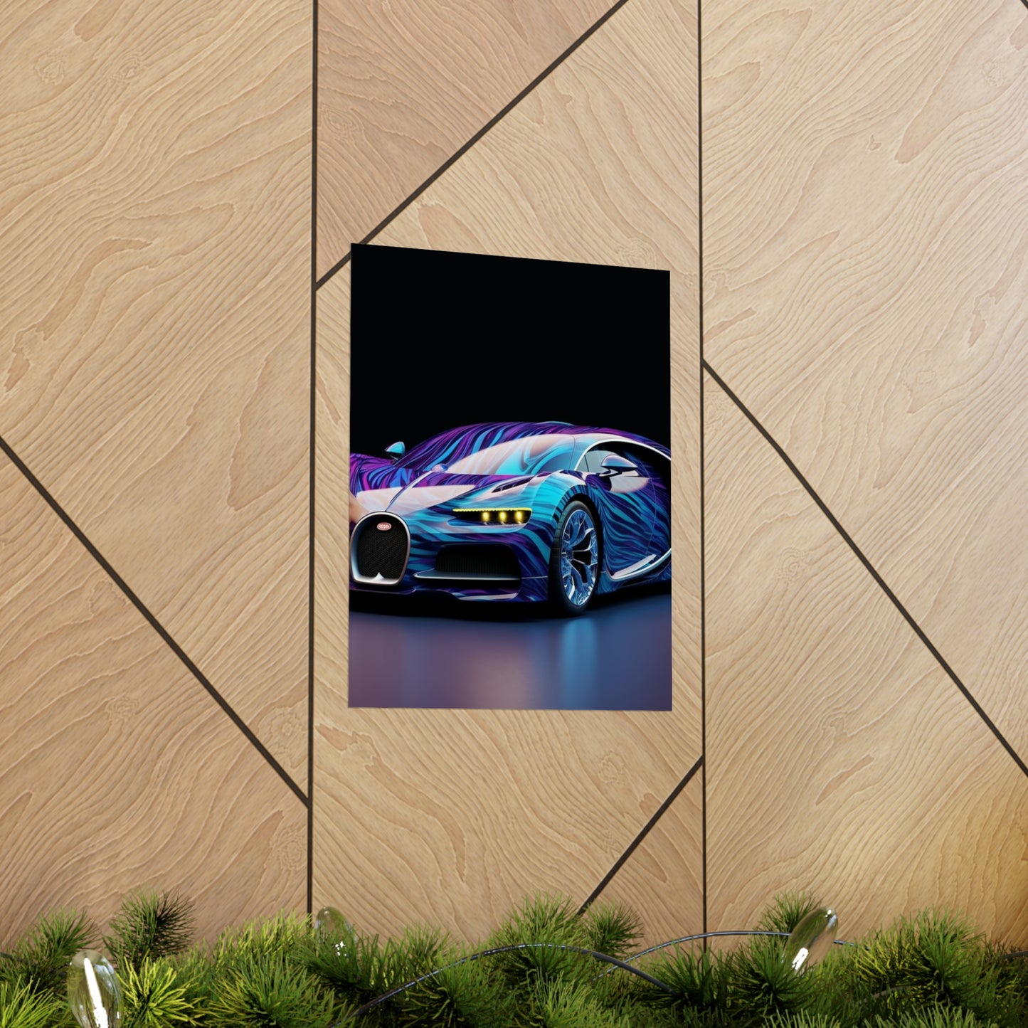 Premium Matte Vertical Posters Bugatti Abstract Flair 3