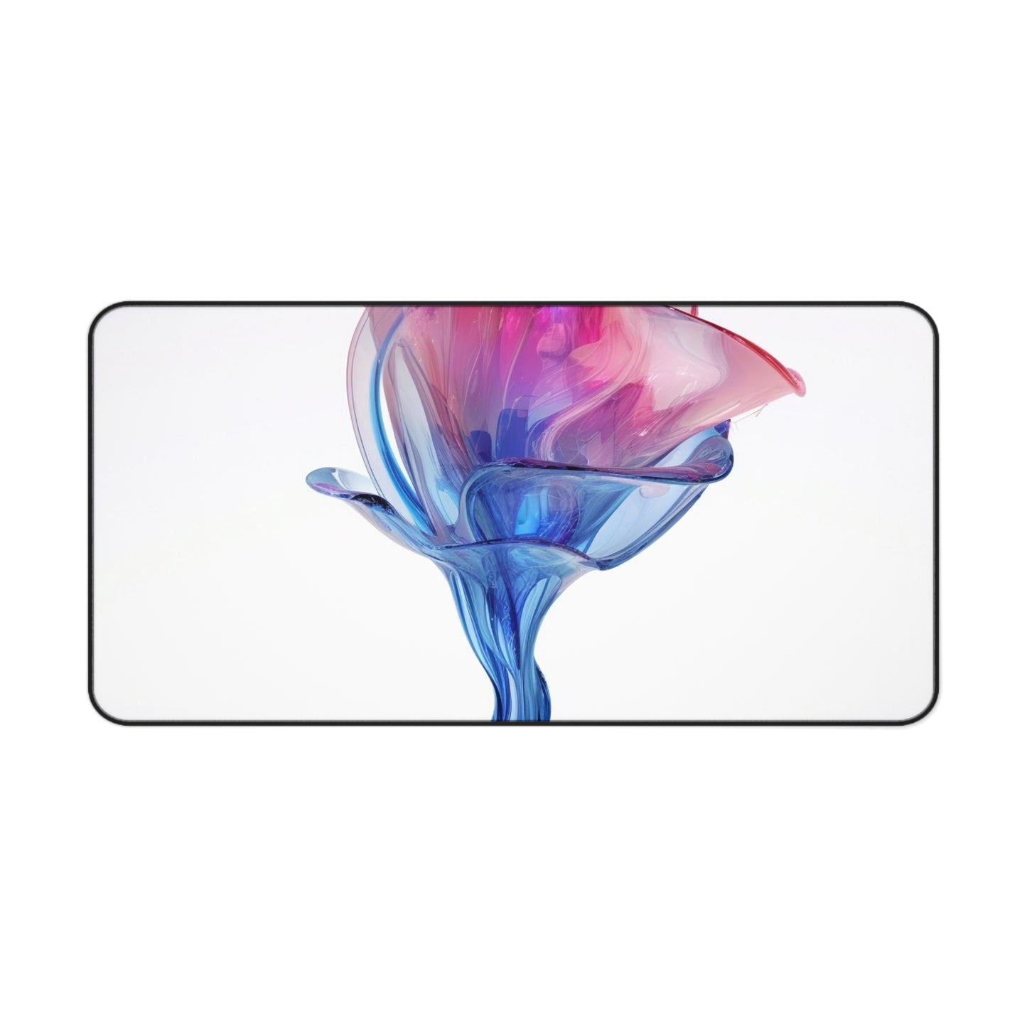 Desk Mat Pink & Blue Tulip Rose 4