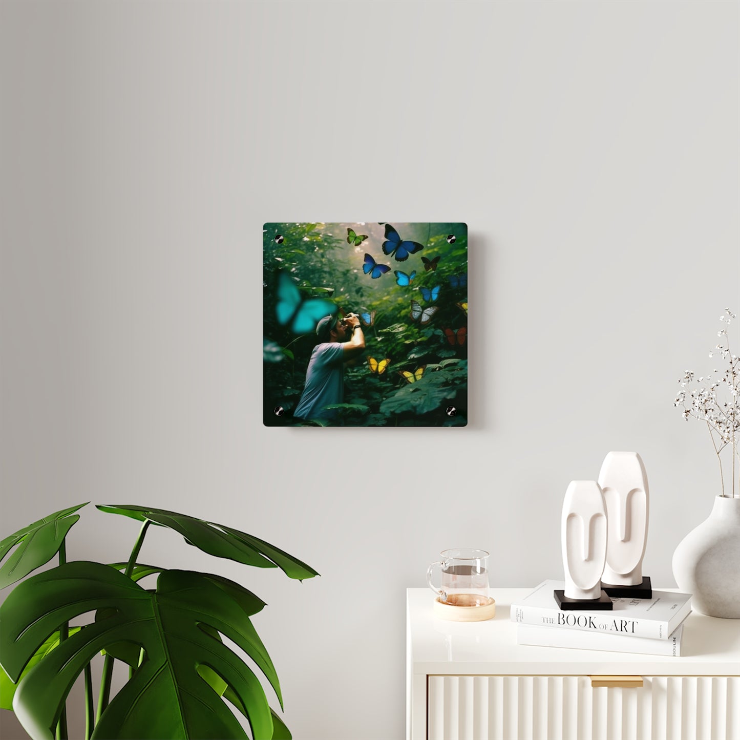 Acrylic Wall Art Panels Jungle Butterfly 1