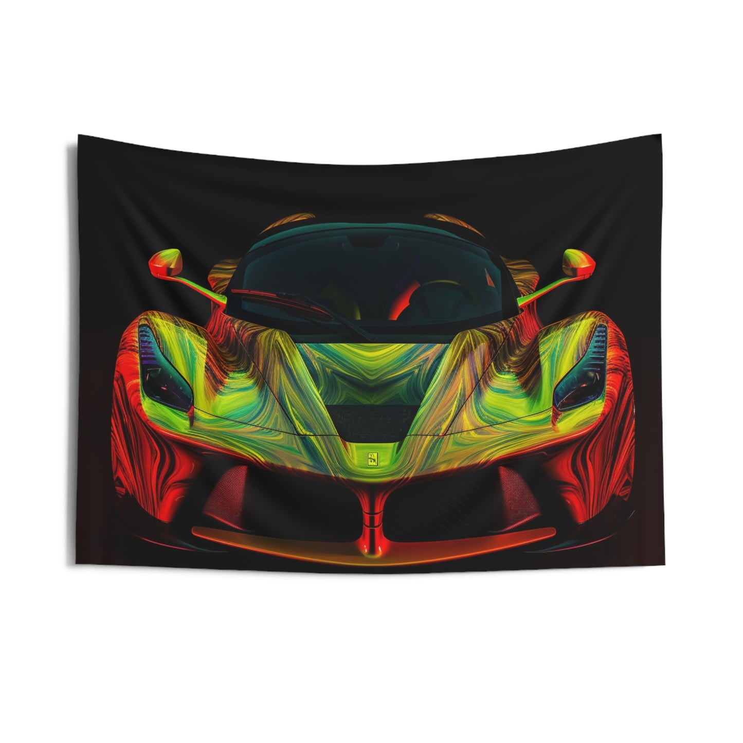 Indoor Wall Tapestries Ferrari Neon 1