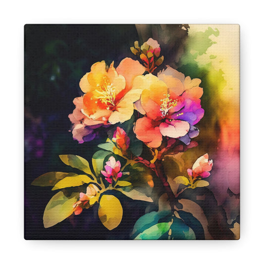 Canvas Gallery Wraps Bright Spring Flowers 2