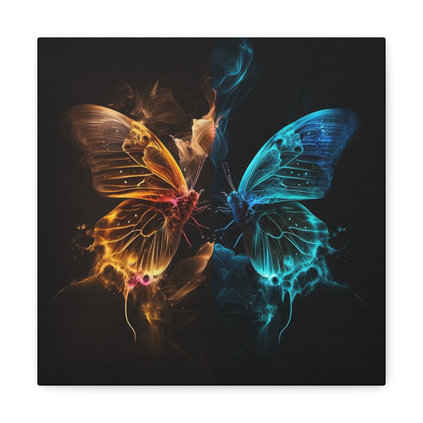 Canvas Gallery Wraps Kiss Neon Butterfly 9