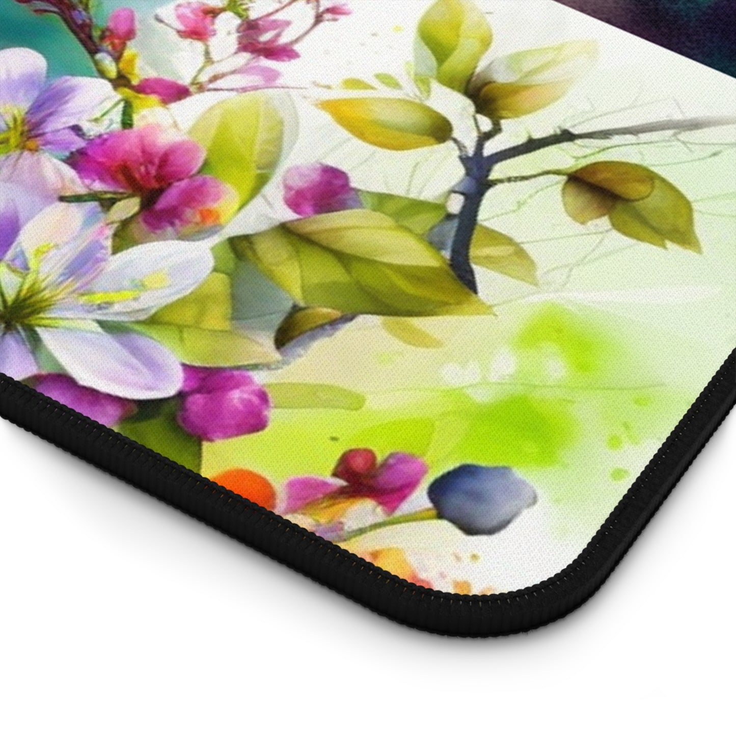 Desk Mat Mother Nature Bright Spring Colors Realistic Watercolor 5