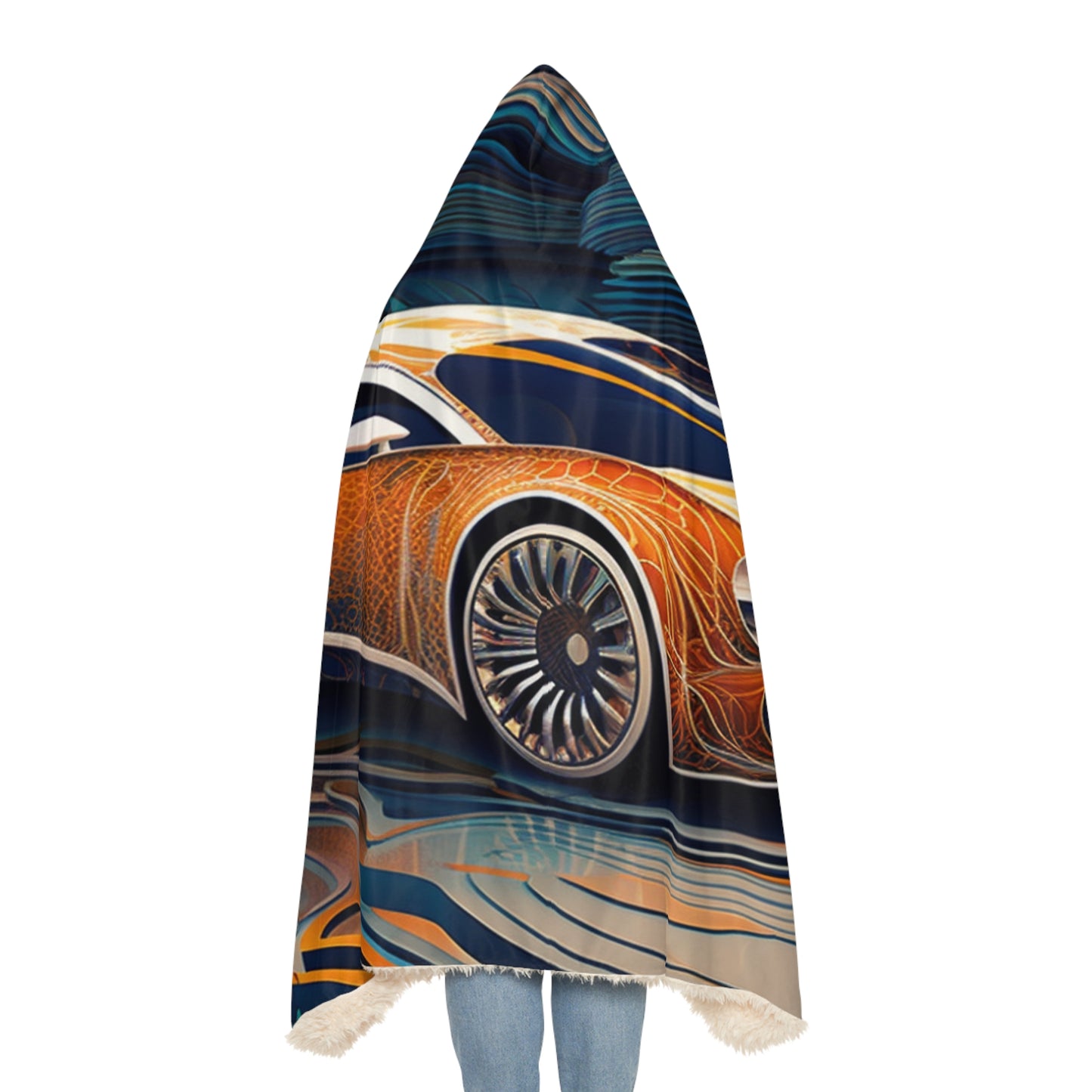 Snuggle Hooded Blanket Bugatti Abstract Flair 1