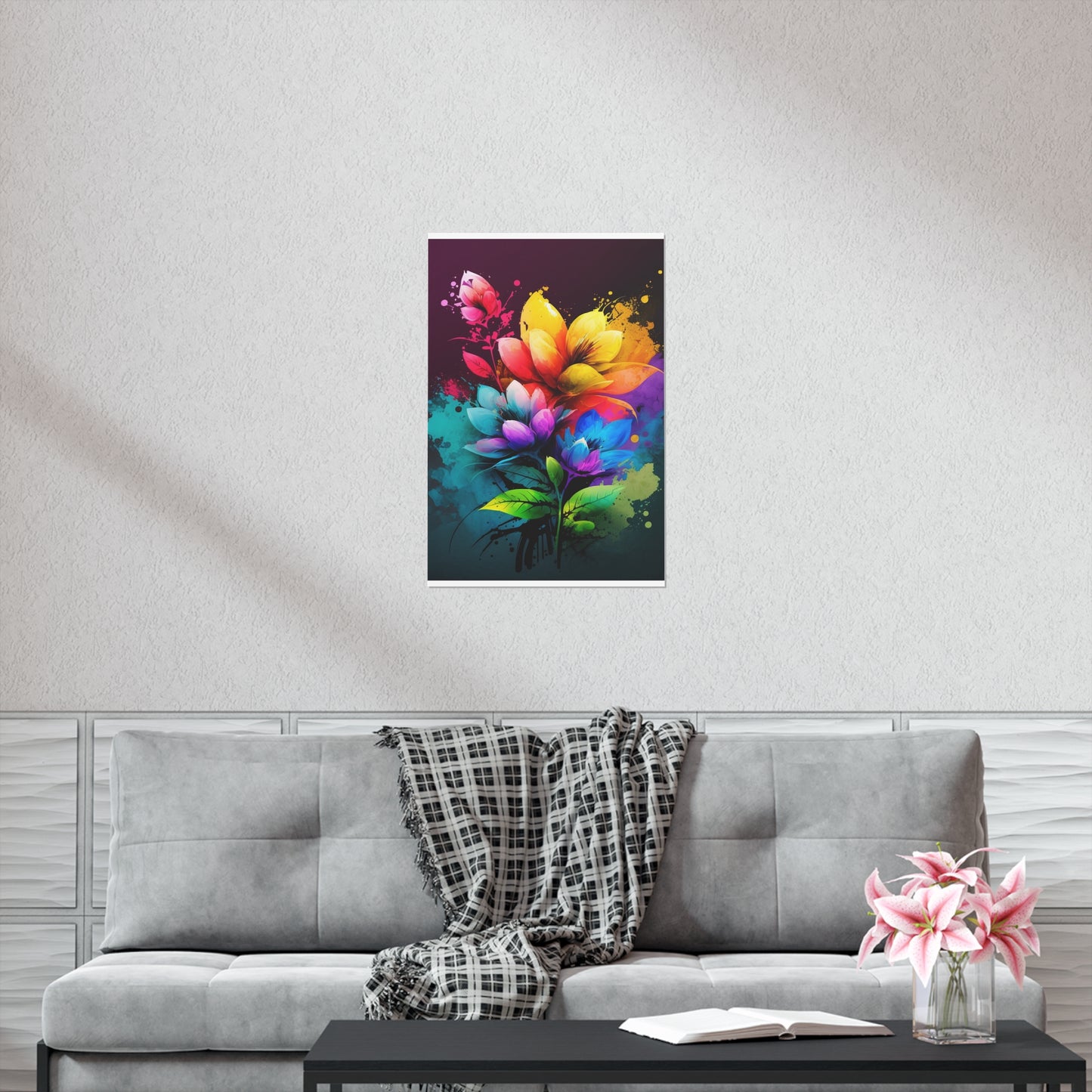 Premium Matte Vertical Posters Bright Spring Flowers 3