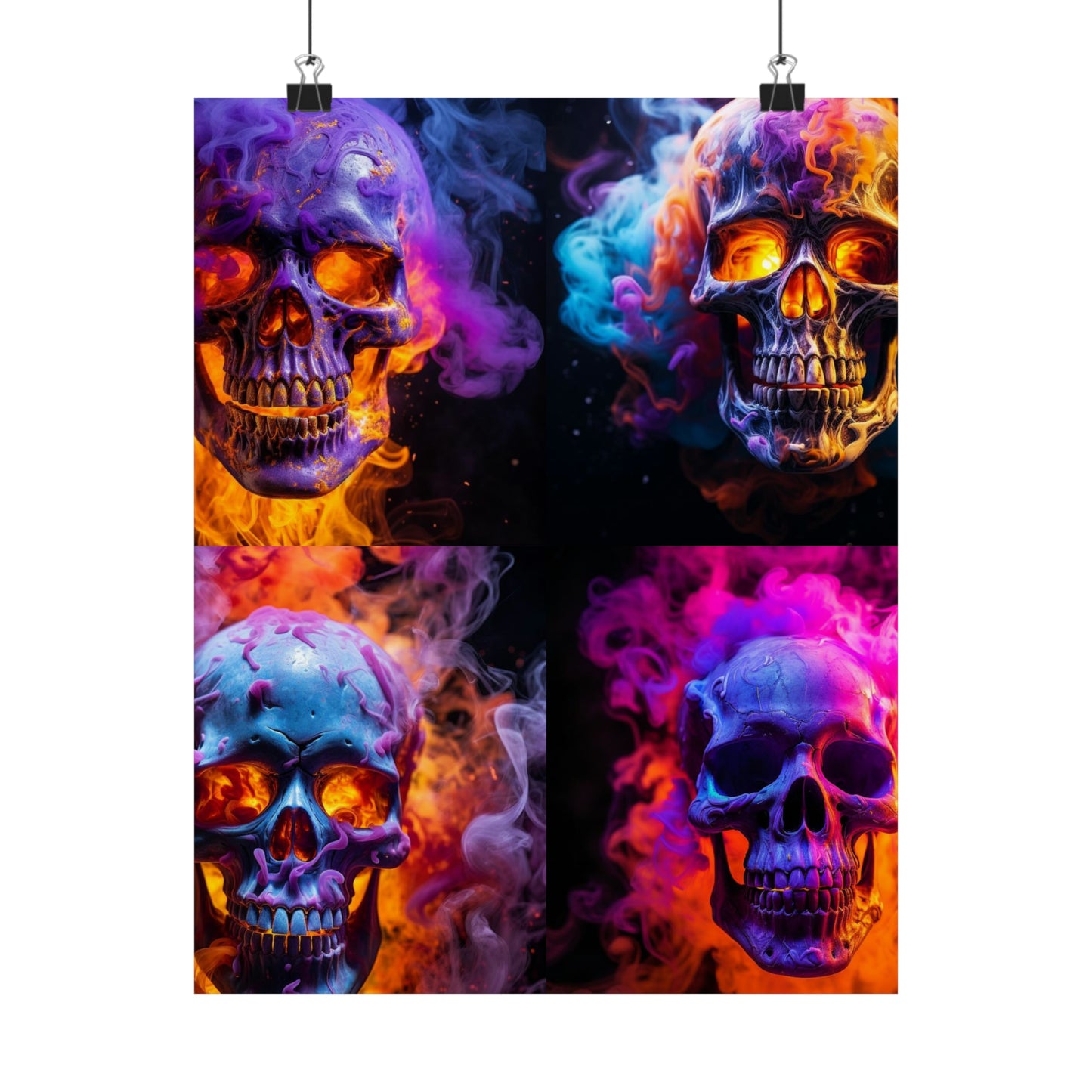 Premium Matte Vertical Posters Macro Skull 5