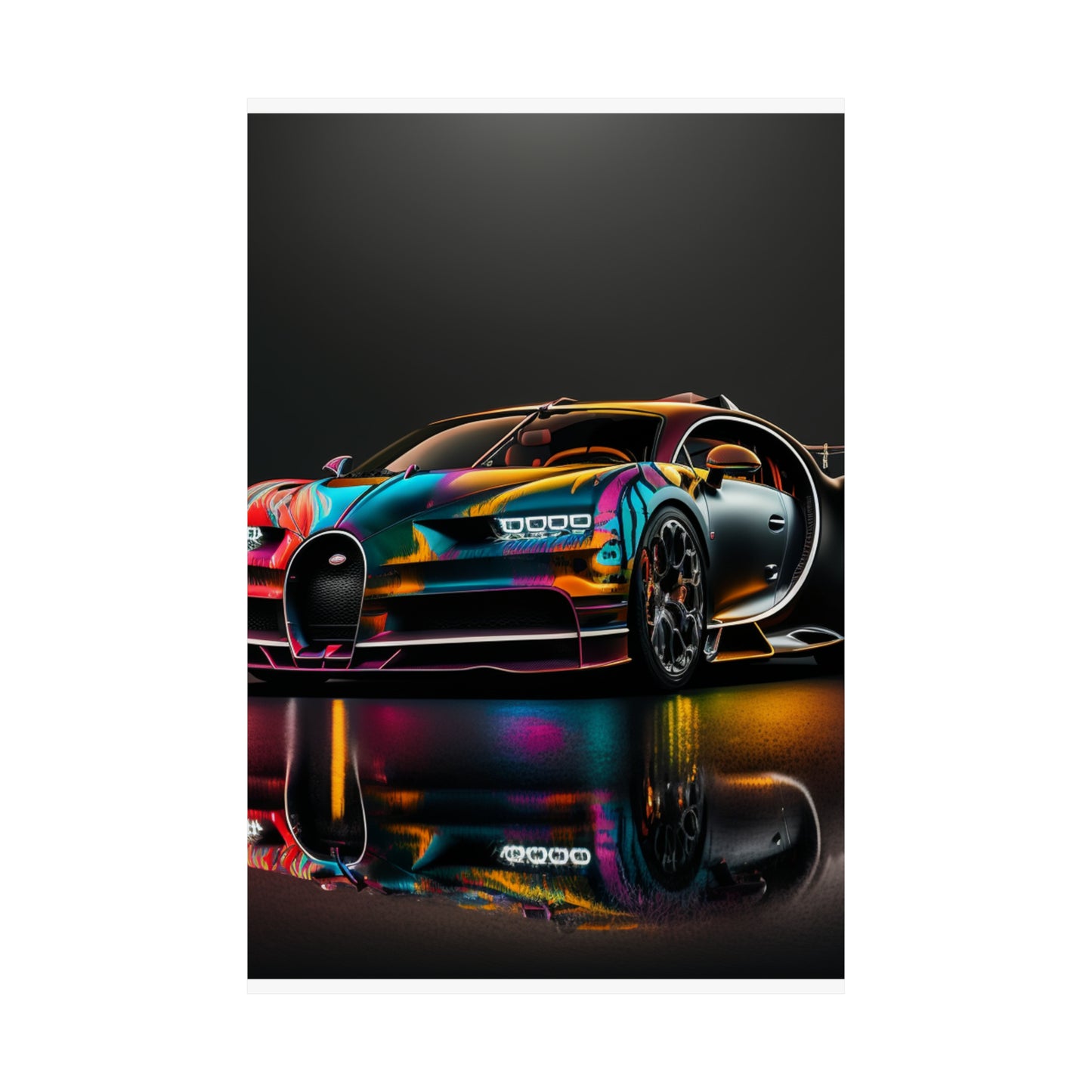 Premium Matte Vertical Posters Bugatti Chiron Super 2