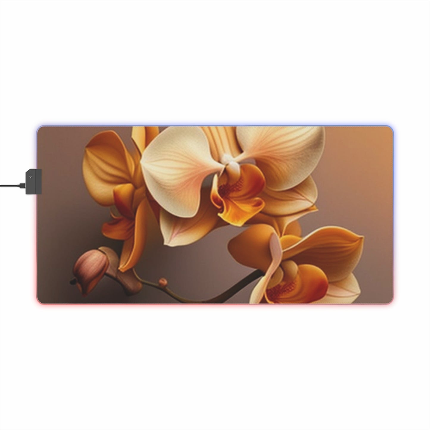 LED Gaming Mouse Pad orchid pedals 2