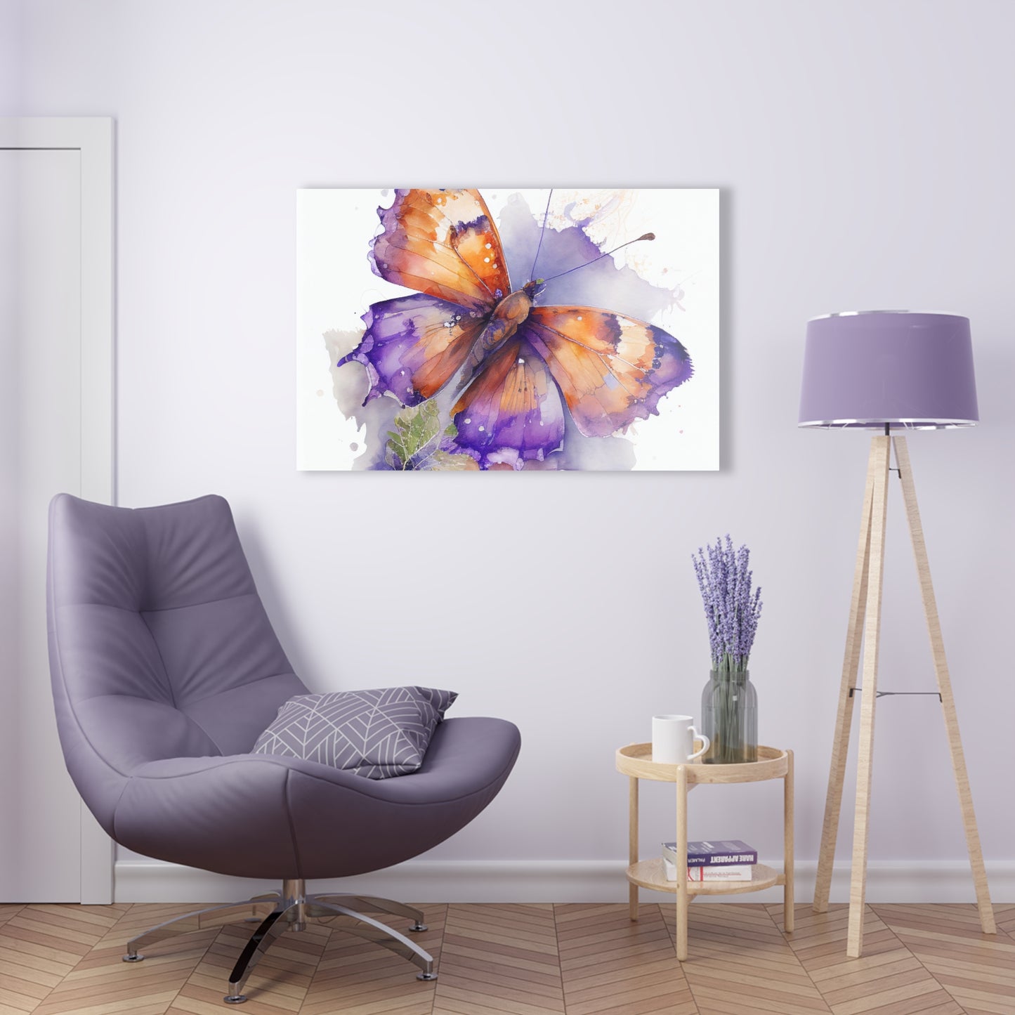 Acrylic Prints MerlinRose Watercolor Butterfly 2