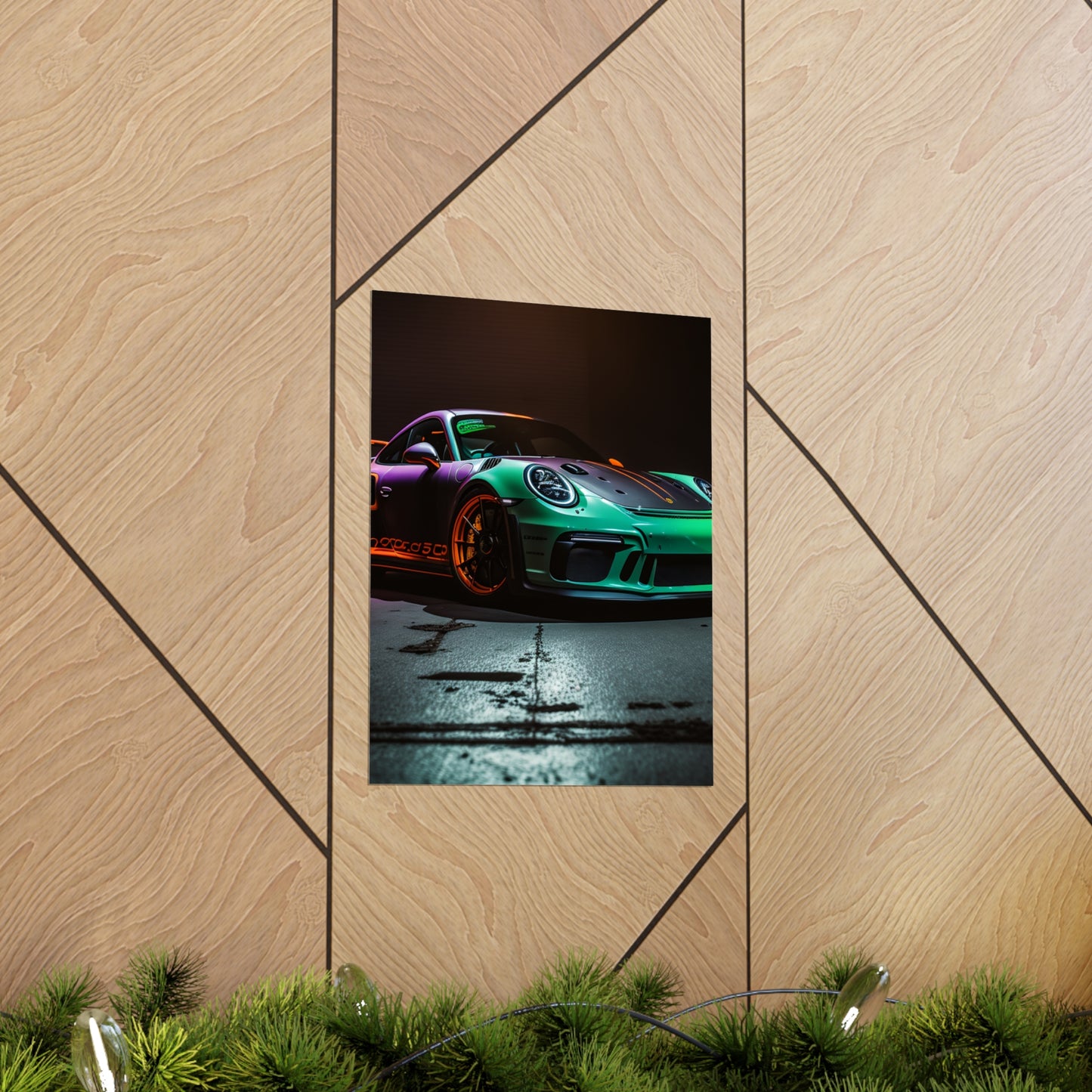 Premium Matte Vertical Posters Porsche Color 4