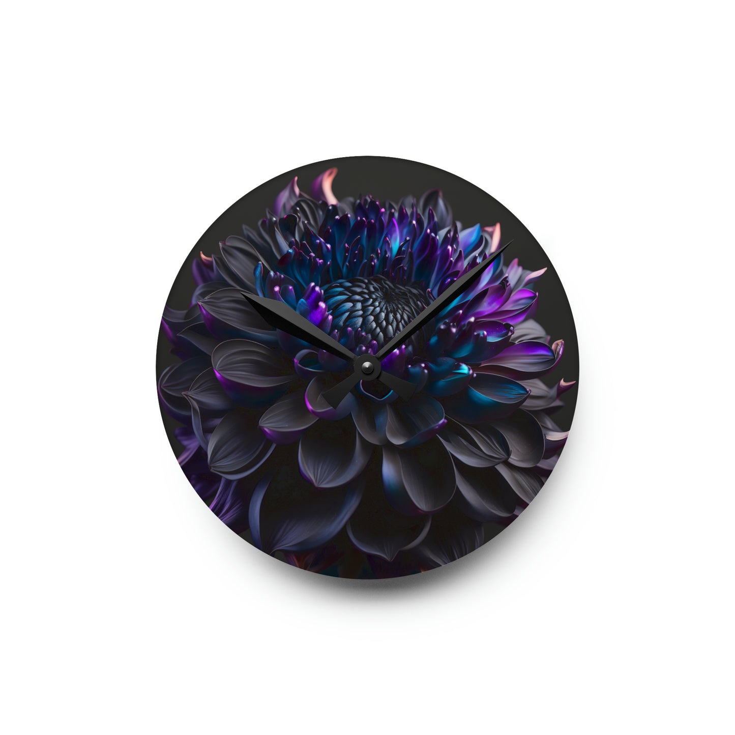 Acrylic Wall Clock Dahlia Purple 2