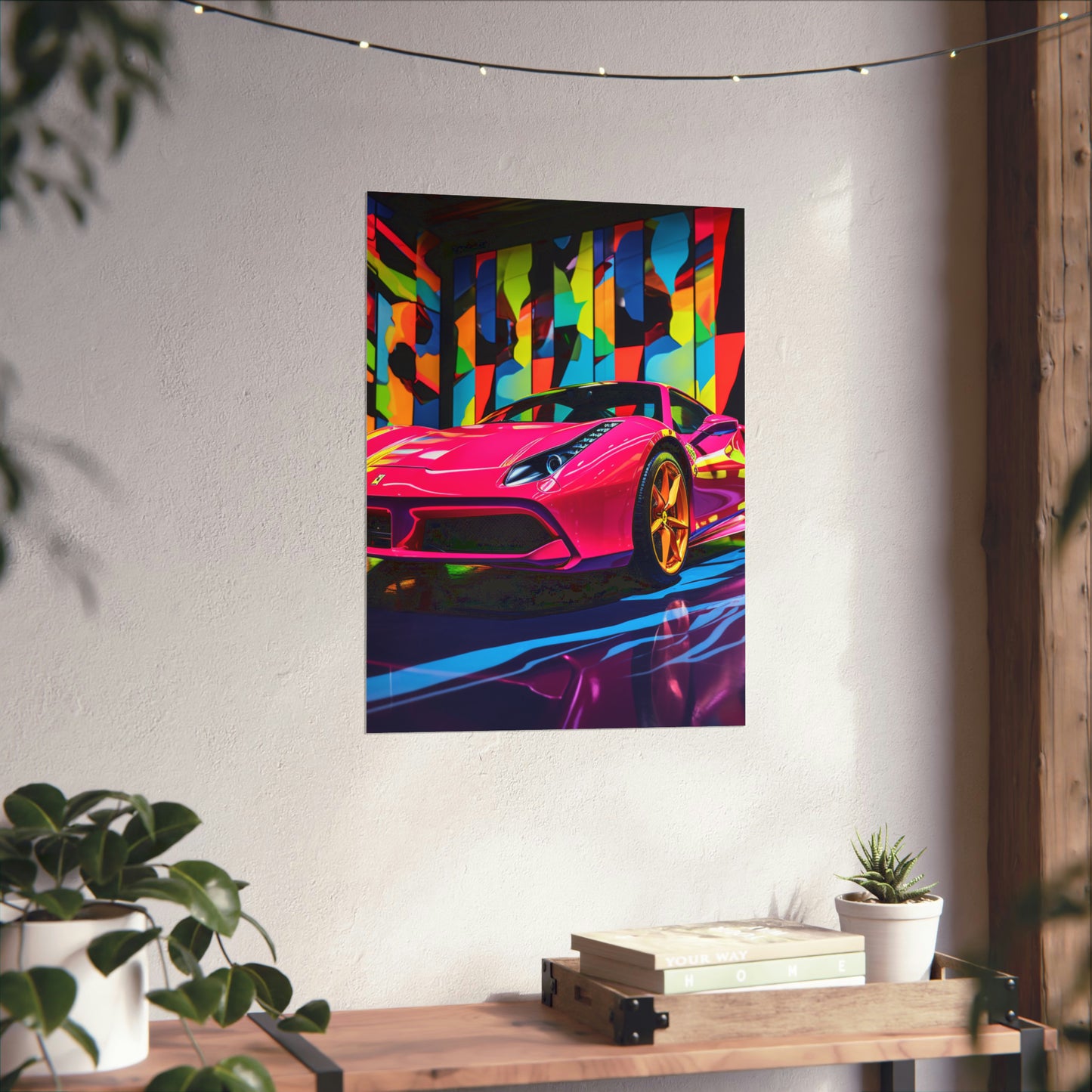 Premium Matte Vertical Posters Ferrari Flair Macro 1