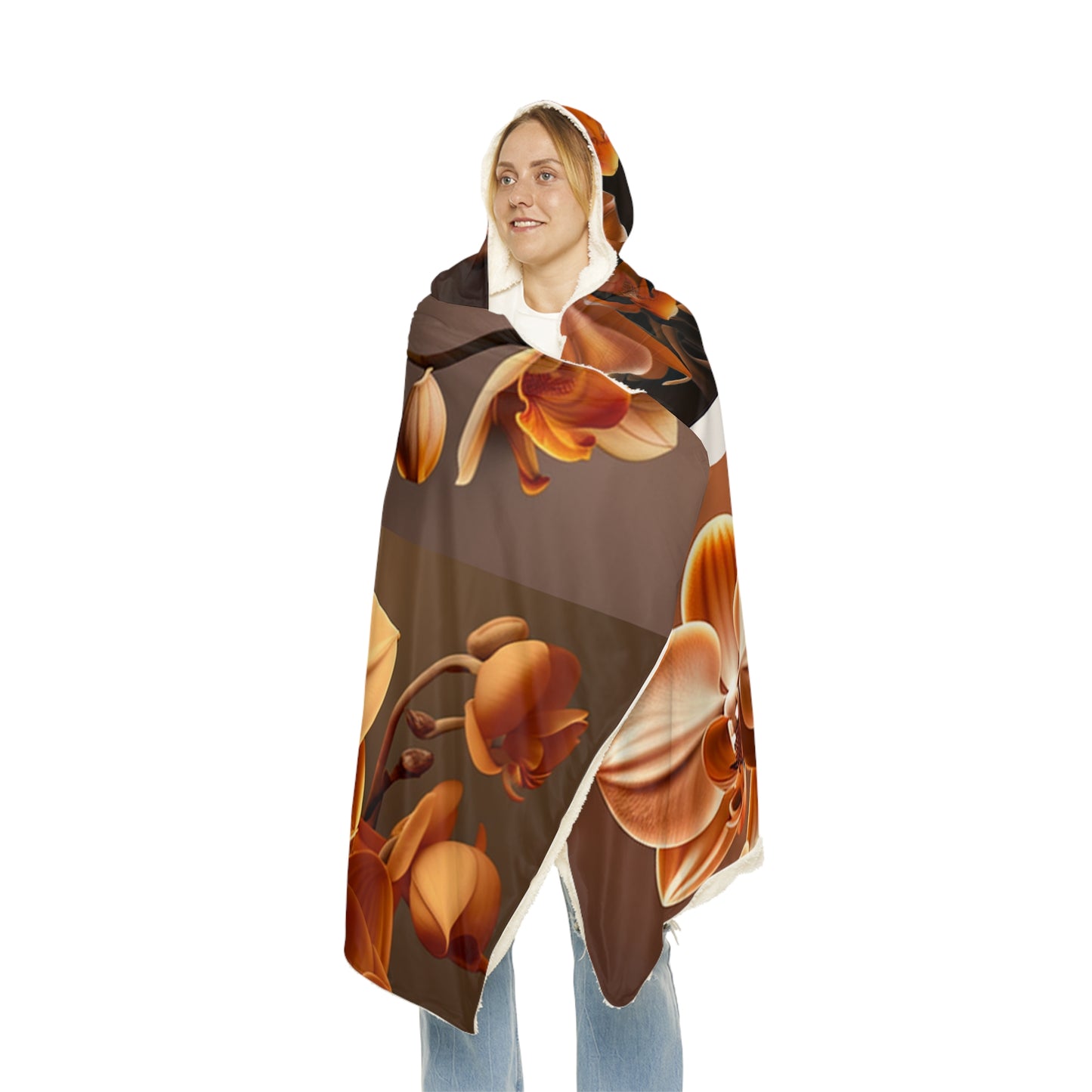 Snuggle Hooded Blanket orchid pedals 5