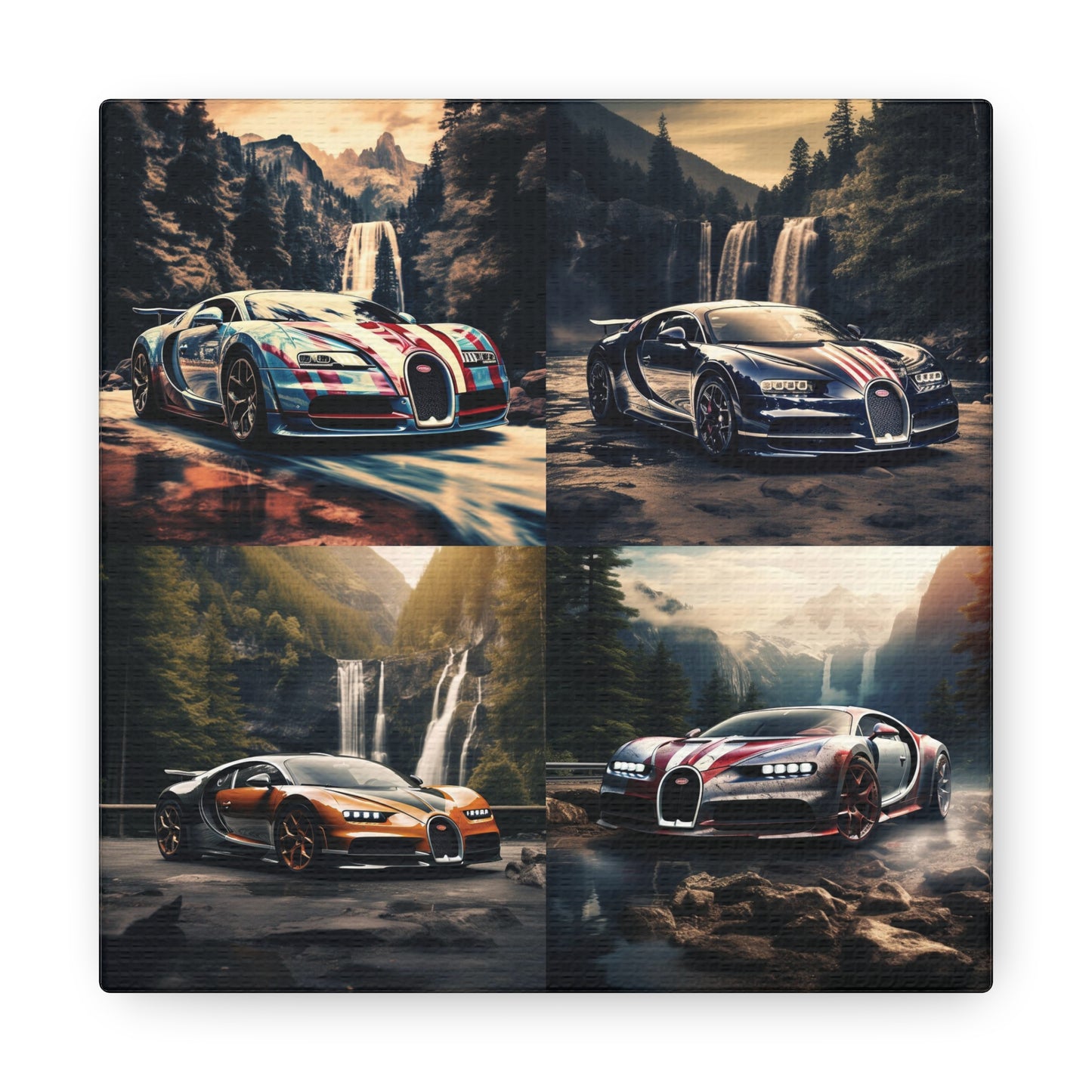 Canvas Gallery Wraps Bugatti Waterfall 5