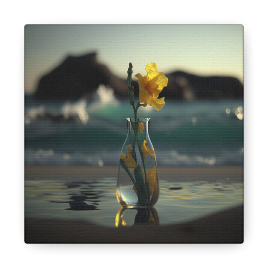 Canvas Gallery Wraps Yellow Gladiolus glass 2