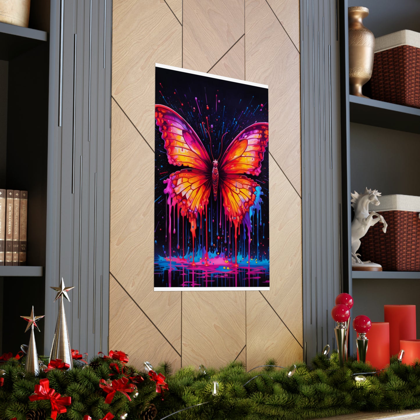 Premium Matte Vertical Posters Pink Butterfly Flair 4