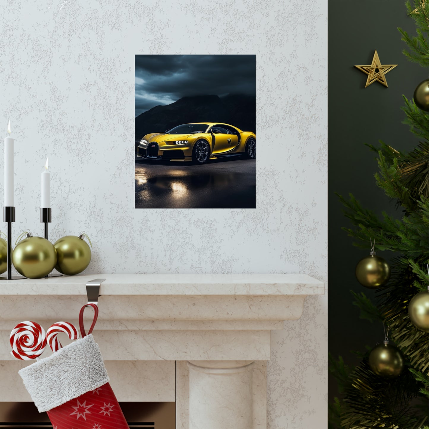 Premium Matte Vertical Posters Bugatti Real Look 4