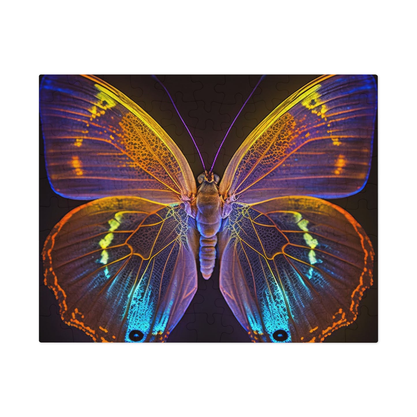 Jigsaw Puzzle (30, 110, 252, 500,1000-Piece) Neon Butterfly Flair 2