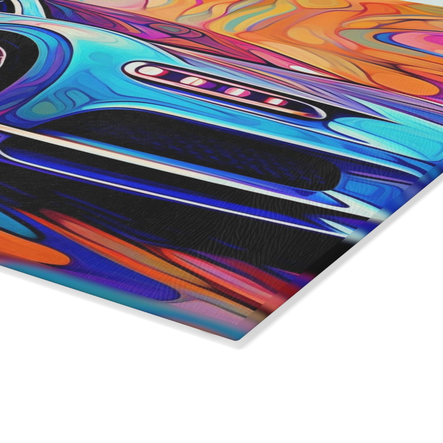 Glass Cutting Board Bugatti Abstract Concept 3