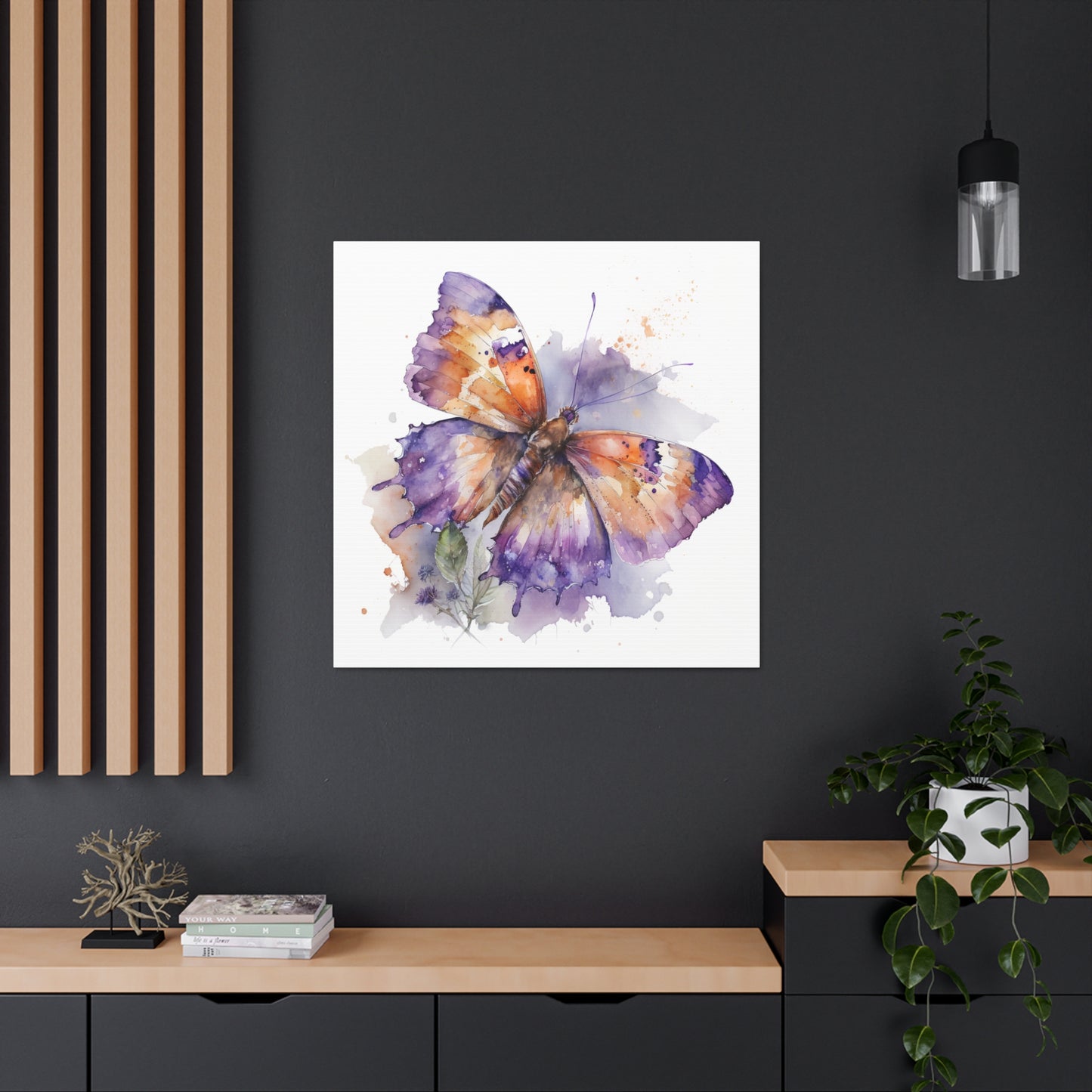 Canvas Gallery Wraps MerlinRose Watercolor Butterfly 1