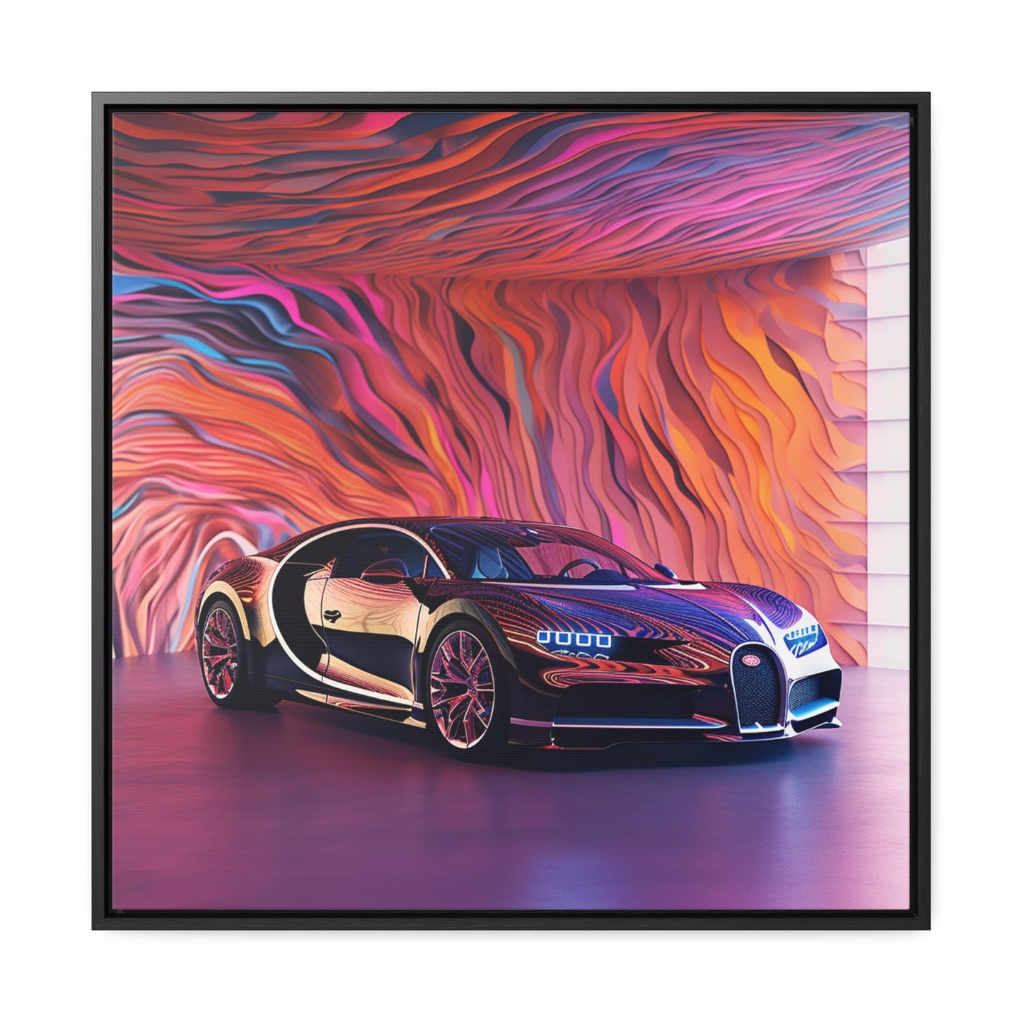 Gallery Canvas Wraps, Square Frame Bugatti Abstract Flair 4