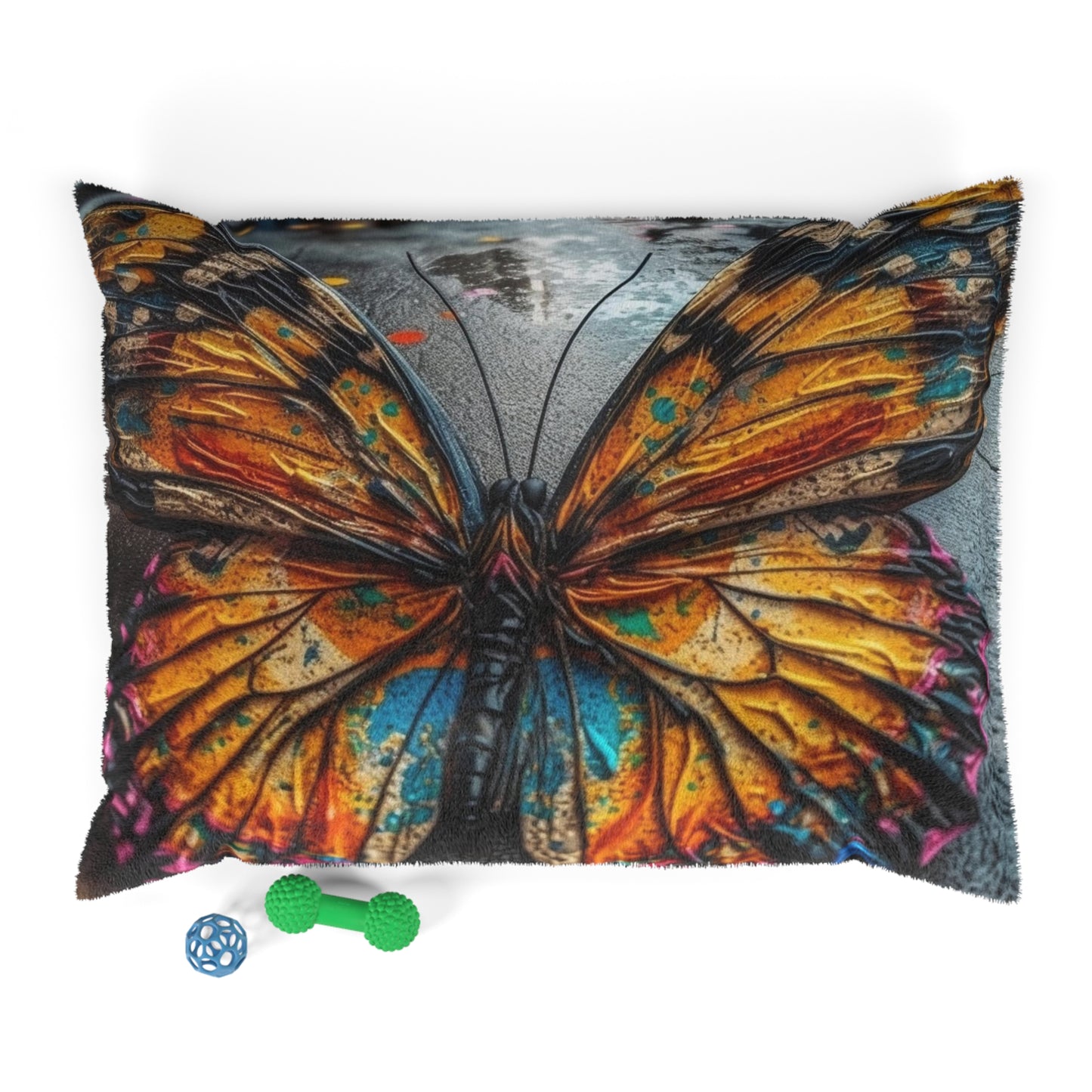 Pet Bed Liquid Street Butterfly 1