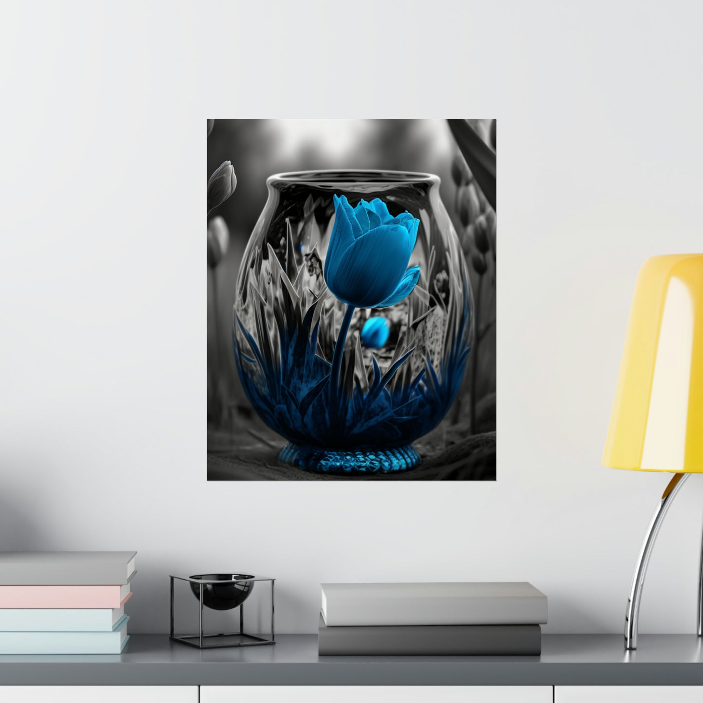 Premium Matte Vertical Posters Tulip Blue 6